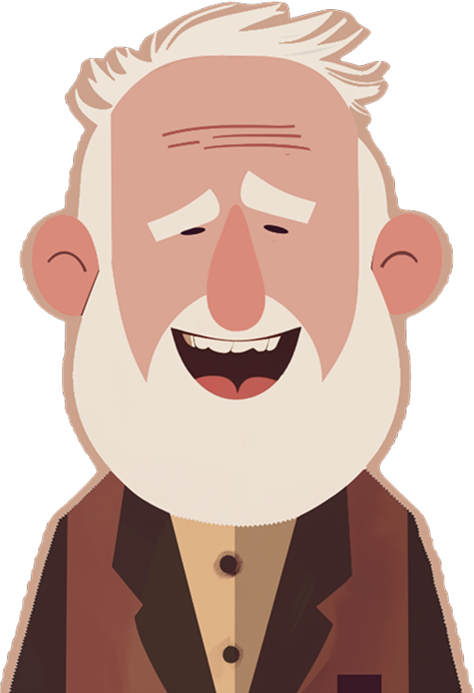 smiley grandpa